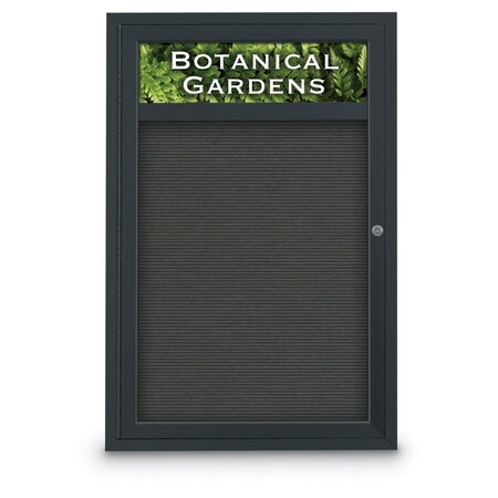 United Visual Products Indoor Enclosed Combo Board, 42"x32", Black Frame/Burgundy & Apricot UVCB4232B-BURGUN-APRICOT